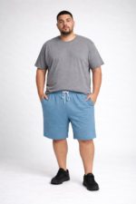 Men’s Solid Cotton Shorts - Image 2