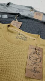 Sport Men's Waffle Knit Thermal T-Shirt | Full Sleeve | Cotton Blend - Image 2