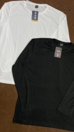 Men’s Full Sleeve Crew Neck T-Shirt Combo (Pack of 2 – Black & White) - Image 4